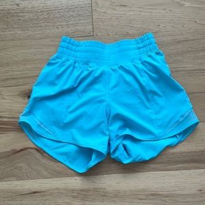 Caribbean blue lulu lemon hottie hot shorts